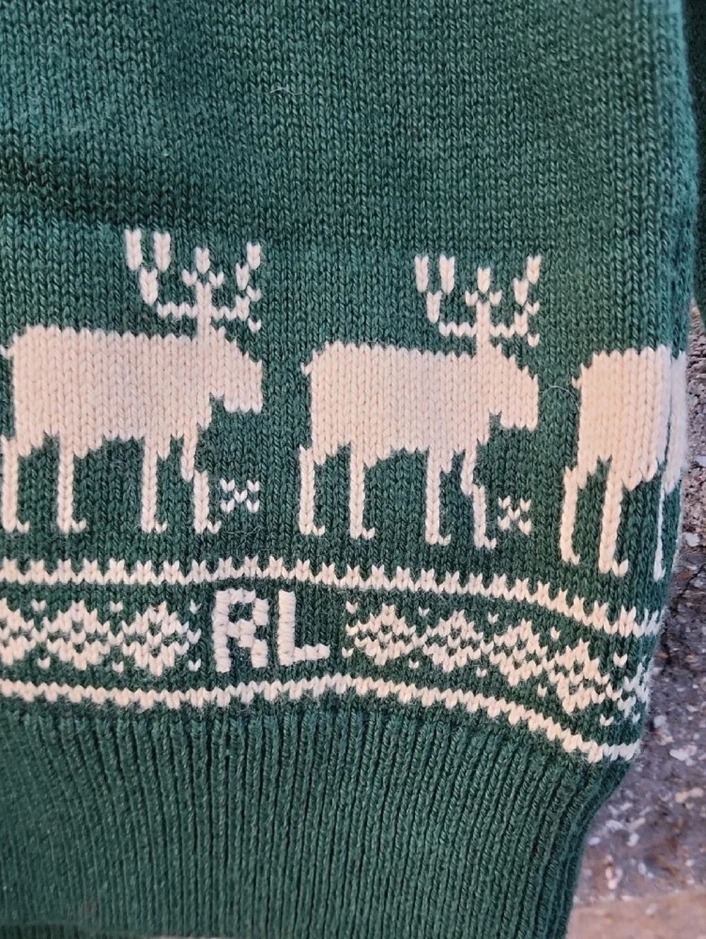 Polo Ralph Lauren Fair Isle Reindeer Cotton-Blend Cardigan